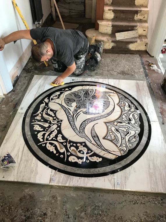 Bespoke Marble Floor, Port Talbot, photo 11