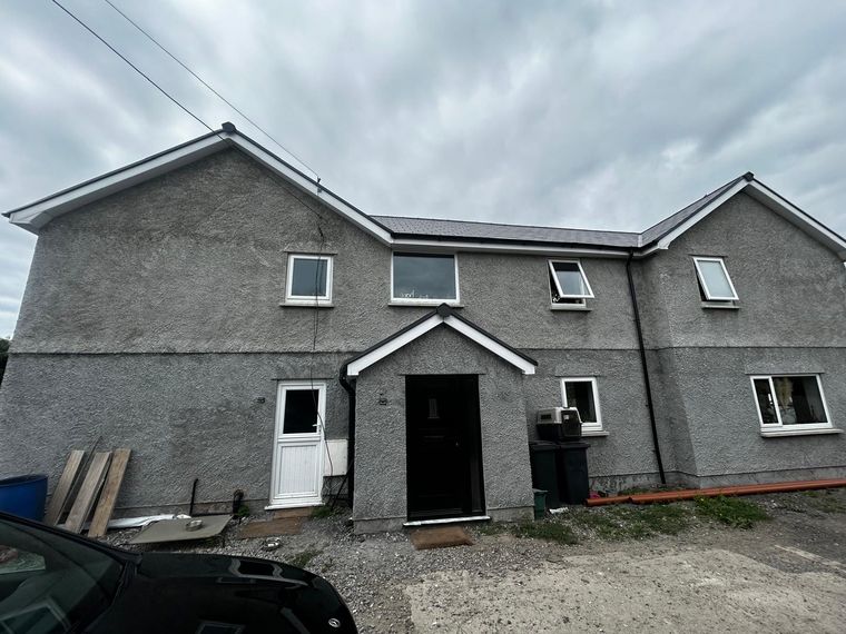 Roughcast Render Spraying, Gower, photo 1