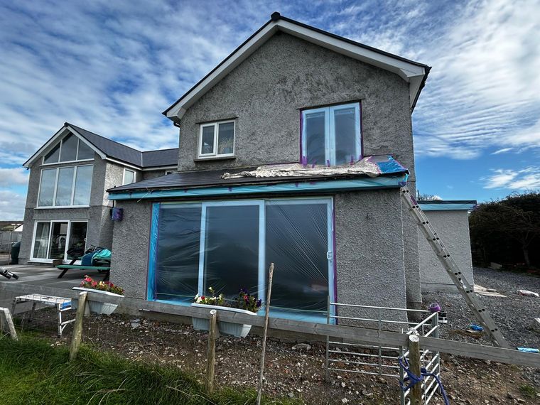 Roughcast Render Spraying, Gower, photo 4