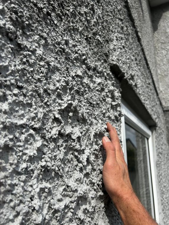 Roughcast Render Spraying, Gower, photo 5
