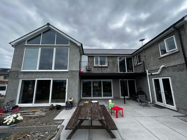 Roughcast Render Spraying, Gower, photo 6