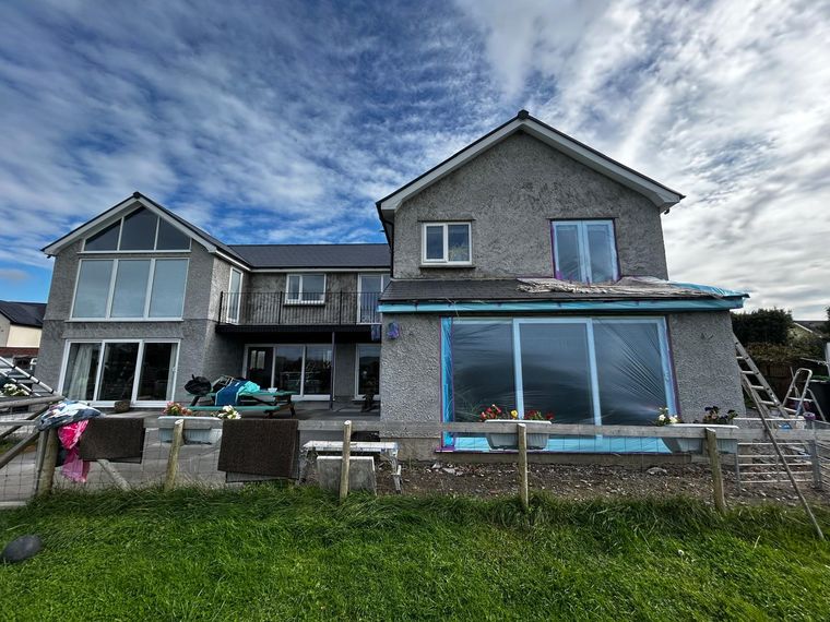 Roughcast Render Spraying, Gower, photo 7
