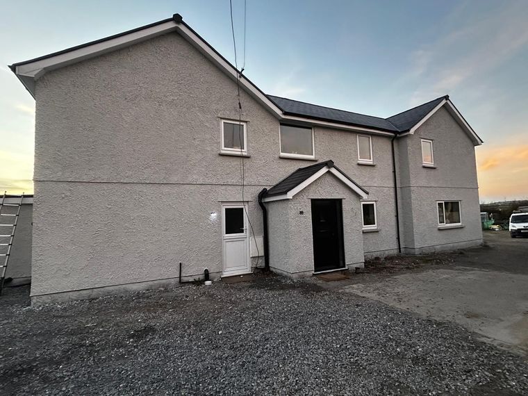 Roughcast Render Spraying, Gower, photo 8