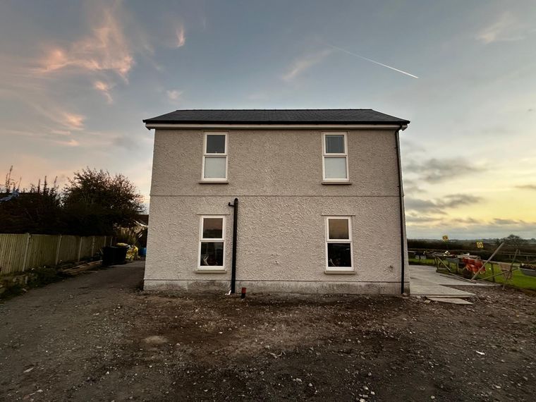 Roughcast Render Spraying, Gower, photo 9
