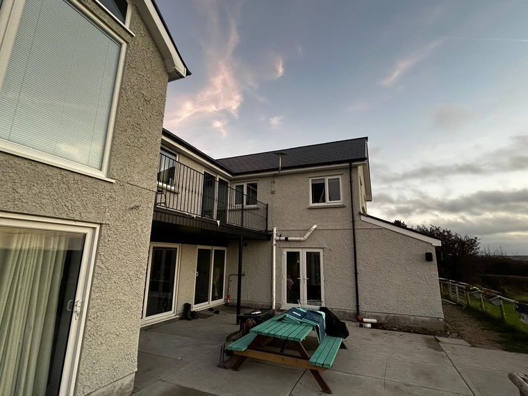 Roughcast Render Spraying, Gower, photo 10