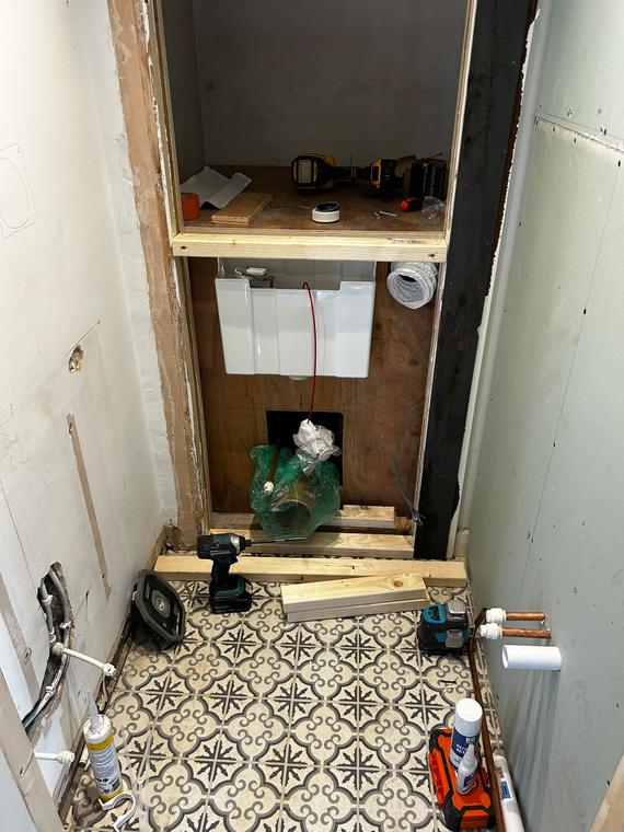 Downstairs WC Refit, Mayals, photo 5