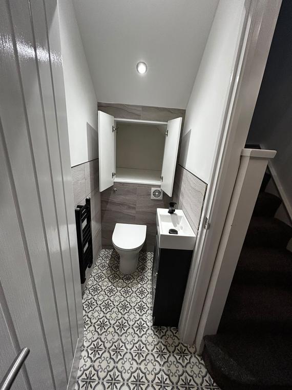 Downstairs WC Refit, Mayals, photo 8