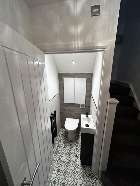 Downstairs WC Refit, Mayals, photo 12
